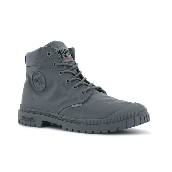 Palladium Pampa Sp20 Cuff WP+ Boots γυναικεια Τιτάνιο | COZF30617