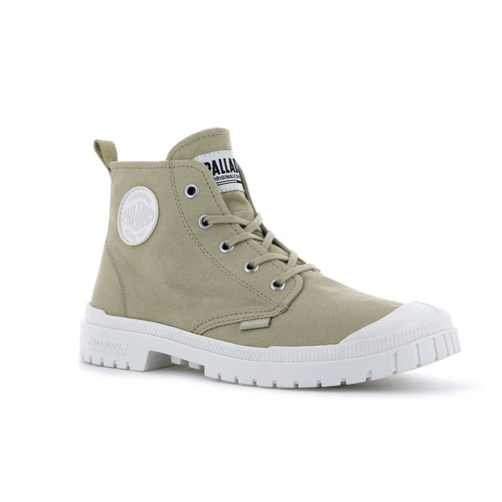 Palladium Pampa Sp20 Hi καμβα Boots γυναικεια Ελιά | OPQH26794