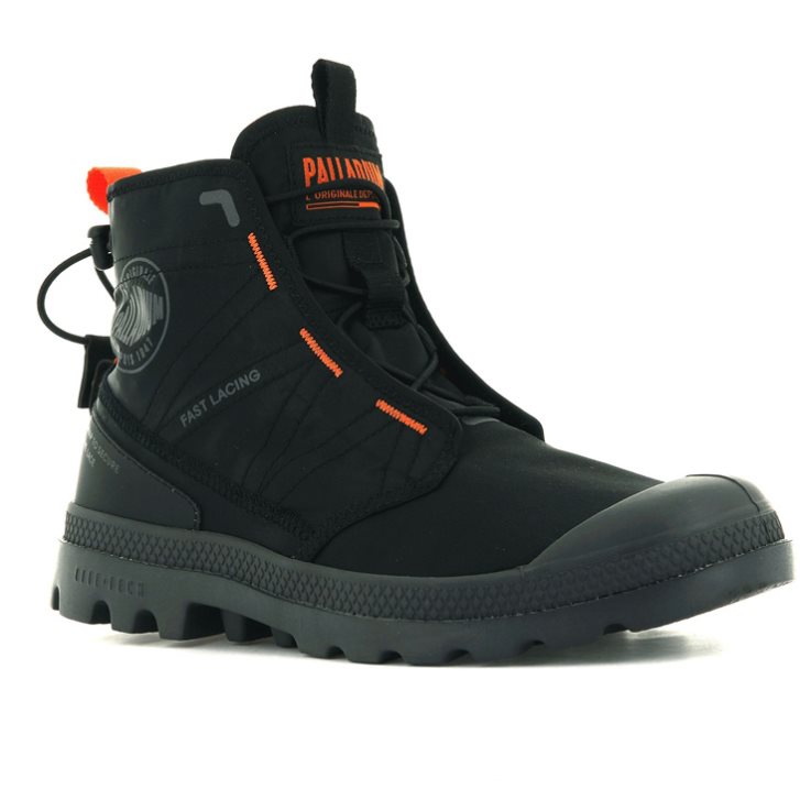 Palladium Pampa Travel Lite Boots γυναικεια μαυρα | UMZJ79326