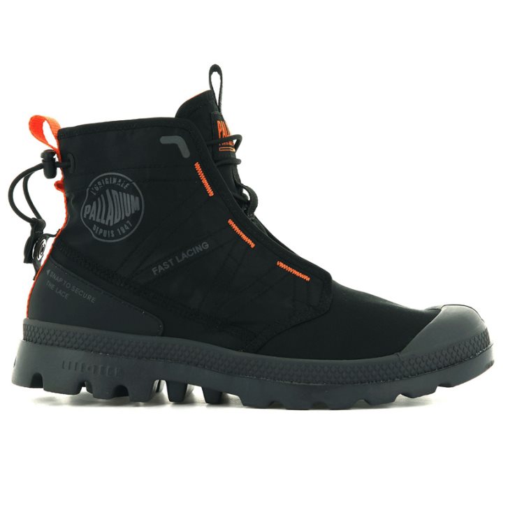 Palladium Pampa Travel Lite Boots γυναικεια μαυρα | UMZJ79326