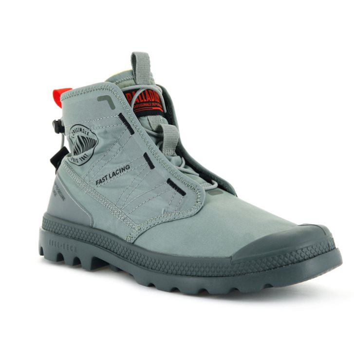 Palladium Pampa Travel Lite Boots γυναικεια γκρι | UWBS57260