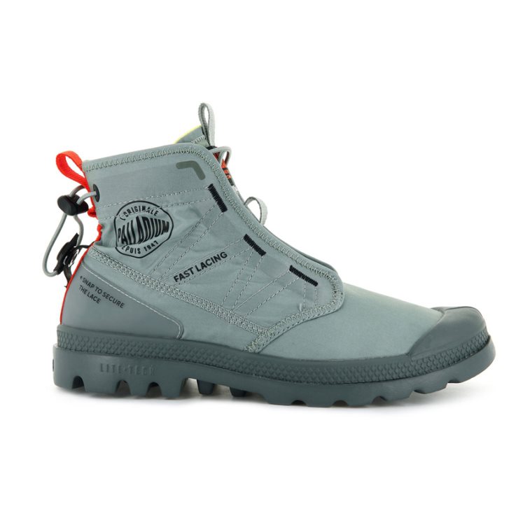 Palladium Pampa Travel Lite Boots γυναικεια γκρι | UWBS57260