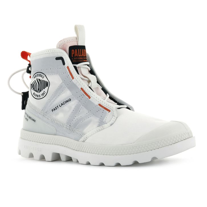 Palladium Pampa Travel Lite Boots γυναικεια ασπρα | VXAQ49701