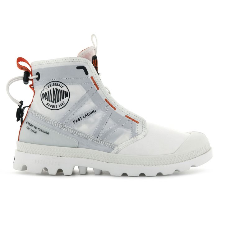 Palladium Pampa Travel Lite Boots γυναικεια ασπρα | VXAQ49701