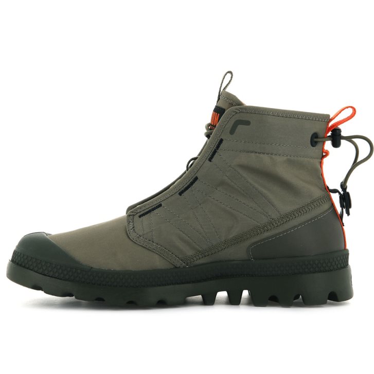 Palladium Pampa Travel Lite Boots γυναικεια Ελιά | VXMH41326