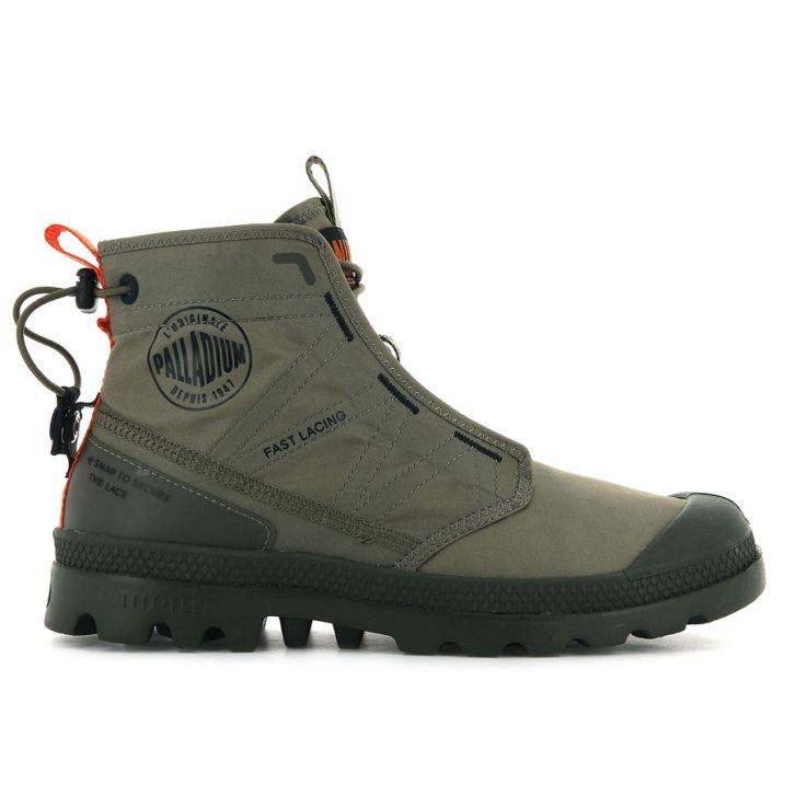 Palladium Pampa Travel Lite Boots γυναικεια Ελιά | VXMH41326