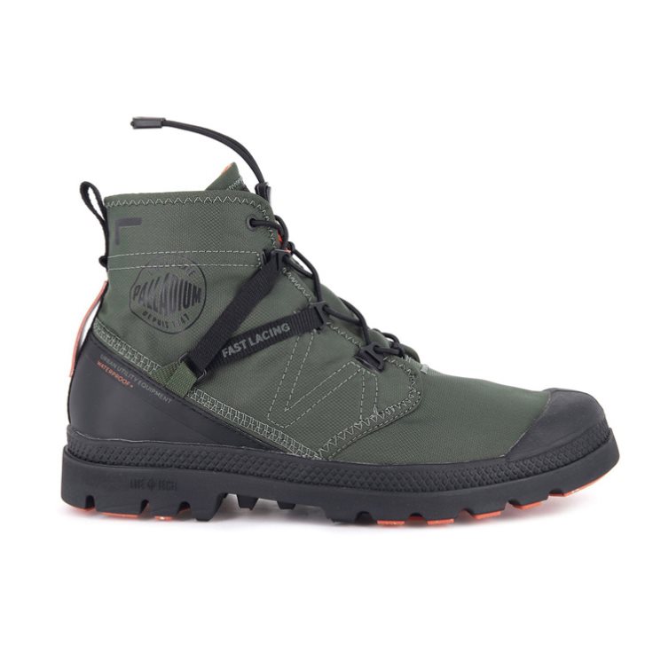 Palladium Pampa Travel Lite+ αδιαβροχα Boots γυναικεια Ελιά | JLEU82473