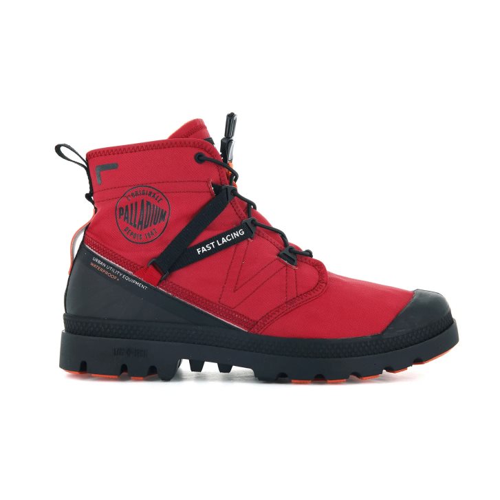 Palladium Pampa Travel Lite+ αδιαβροχα Boots γυναικεια κοκκινα | LRDA52047