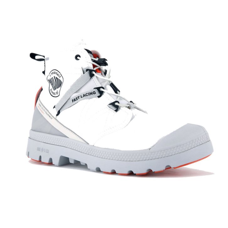 Palladium Pampa Travel Lite+ αδιαβροχα Boots γυναικεια ασπρα | TWKC75209