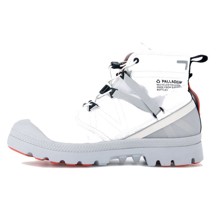 Palladium Pampa Travel Lite+ αδιαβροχα Boots γυναικεια ασπρα | TWKC75209