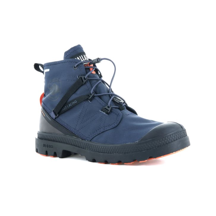 Palladium Pampa Travel Lite+ αδιαβροχα Boots γυναικεια σκουρο μπλε | ZWCM08672