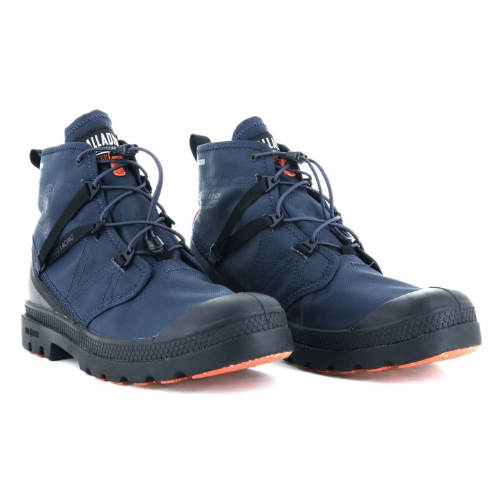 Palladium Pampa Travel Lite+ αδιαβροχα Boots γυναικεια σκουρο μπλε | ZWCM08672