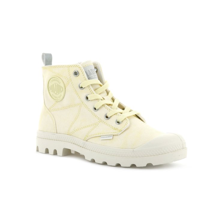 Palladium Pampa Zip Desertwash Boots γυναικεια ανοιχτο κίτρινα | OLJX56407