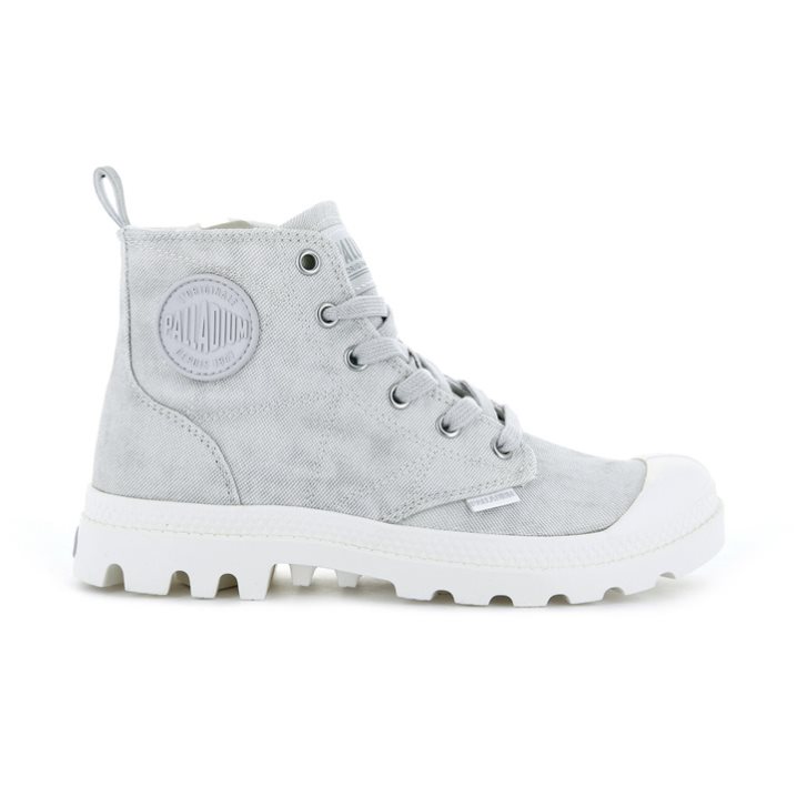 Palladium Pampa Zip Desertwash Boots γυναικεια ανοιχτο γκρι | PENL95804