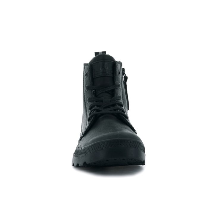 Palladium Pampa Zip Leather ESS Boots γυναικεια μαυρα | UJIP41826