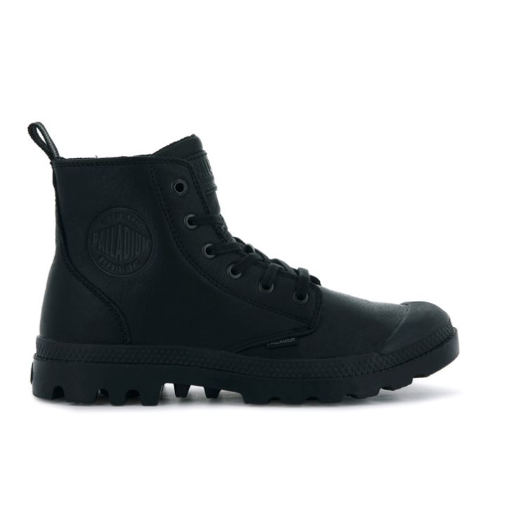 Palladium Pampa Zip Leather ESS Boots γυναικεια μαυρα | UJIP41826