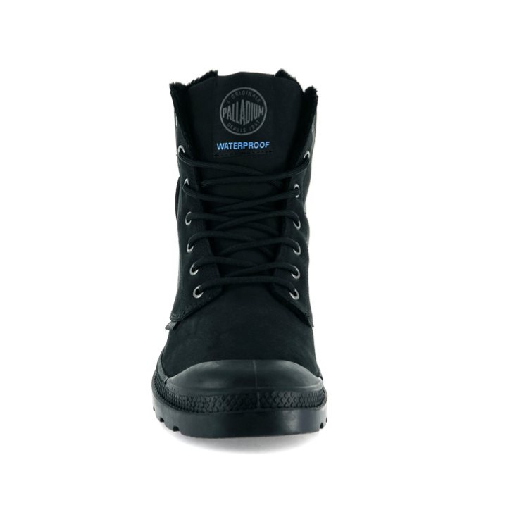 Palladium Pampa Αθλητικά Cuff WPS Boots γυναικεια μαυρα | HTCL83427