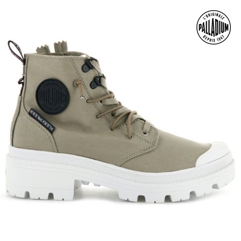 Palladium Pallabase Metro Boots γυναικεια Ελιά | QAPZ08719