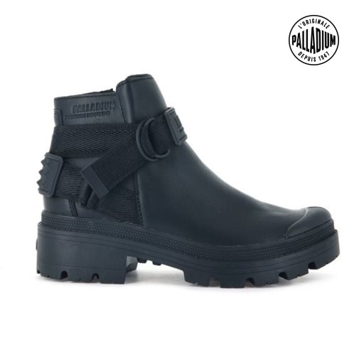 Palladium Pallabase Rockboot L Boots γυναικεια μαυρα | TKIS71905