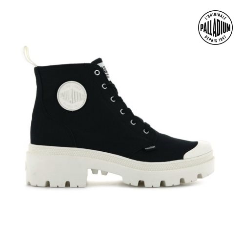 Palladium Pallabase Twill Boots γυναικεια μαυρα | XDEV72098