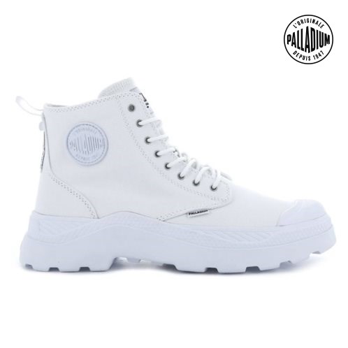 Palladium Pallakix Hi καμβα Boots ανδρικα ασπρα | GIKQ39567