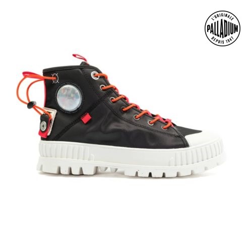 Palladium Pallashock Mid Ticket To Earth Boots γυναικεια μαυρα | HIRD65973