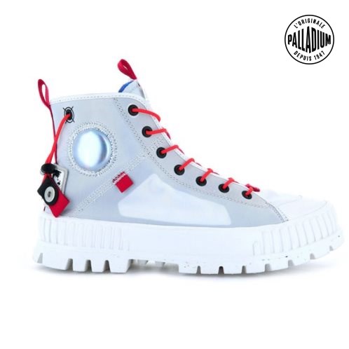 Palladium Pallashock Mid Ticket To Earth Boots γυναικεια ανοιχτο μπλε | JNVO90726