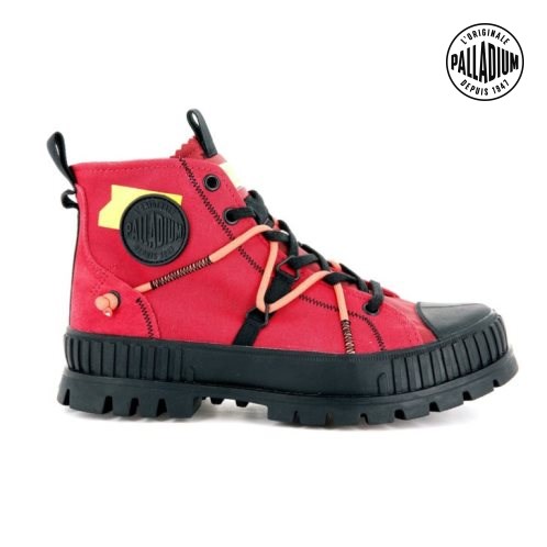 Palladium Pallashock Re-craft Boots γυναικεια κοκκινα | LVTK64137