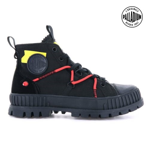 Palladium Pallashock Re-craft Boots γυναικεια μαυρα | WXGU92684