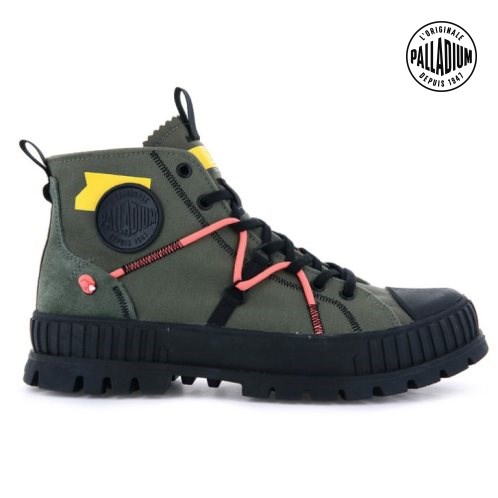 Palladium Pallashock Re-craft Boots γυναικεια Ελιά | ZTMY46278