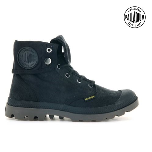 Palladium Pampa Baggy WAX Boots γυναικεια μαυρα | LQHA68231