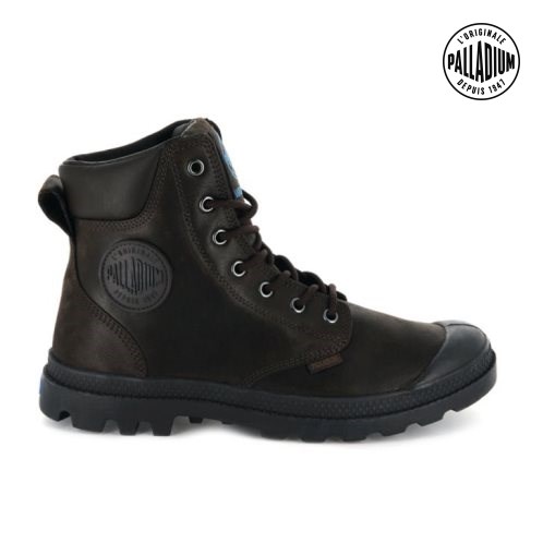 Palladium Pampa Cuff WP LUX Boots γυναικεια σοκολάτα | BRLX70893