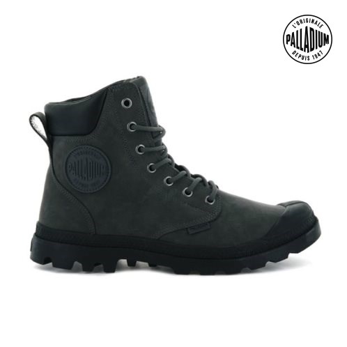 Palladium Pampa Cuff WP LUX Boots γυναικεια μαυρα | FTCR49063