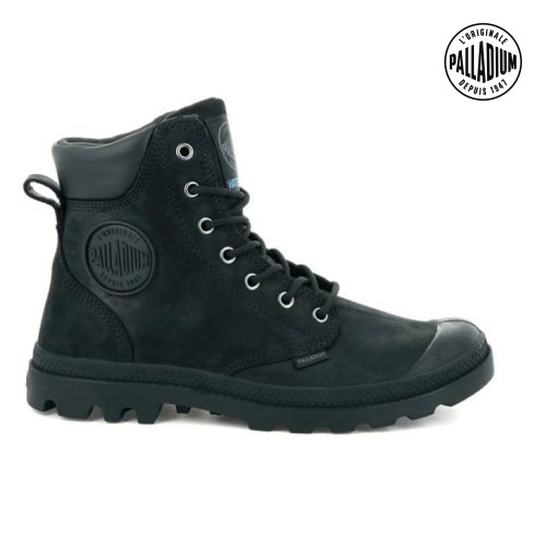 Palladium Pampa Cuff WP LUX Boots γυναικεια μαυρα | LTOD71359