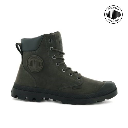 Palladium Pampa Cuff WP LUX Boots γυναικεια Ελιά | YUNJ36910