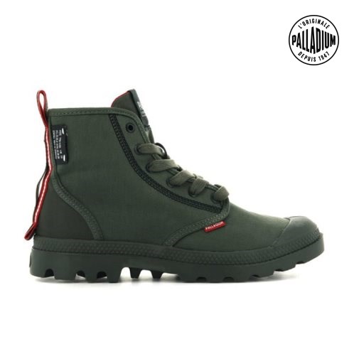 Palladium Pampa Dare 2 Survive Boots γυναικεια Ελιά | CWUK93127