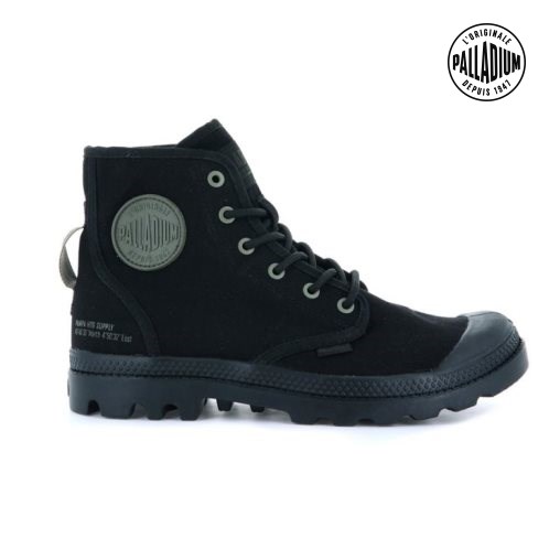 Palladium Pampa Hi Htg Supply Boots γυναικεια μαυρα | HDBT78094