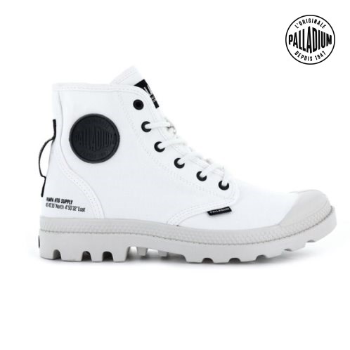 Palladium Pampa Hi Htg Supply Boots γυναικεια ασπρα | RYKB97084