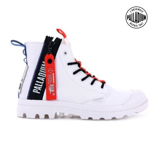 Palladium Pampa Hi Ticket To Earth Boots γυναικεια ασπρα | KROJ16970