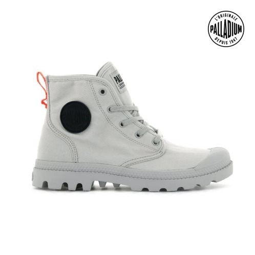 Palladium Pampa Hi Twill Boots γυναικεια ανοιχτο γκρι | BZYH78043