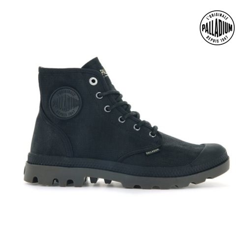 Palladium Pampa Hi WAX Boots γυναικεια μαυρα | KFUE19742