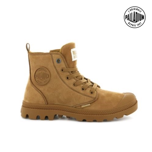 Palladium Pampa Hi Zip Nubuck Boots γυναικεια καφε | PEIF48026