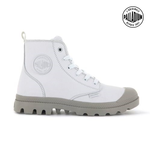 Palladium Pampa Hi Zip SL Boots γυναικεια ασπρα | PWOX31742