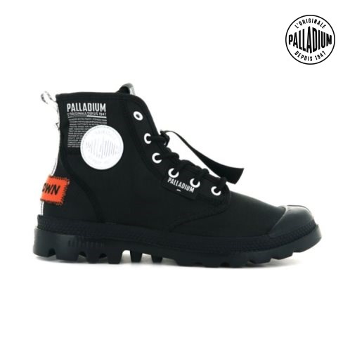 Palladium Pampa Lite Overlab Boots γυναικεια μαυρα | YNHA43918