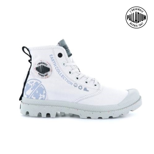 Palladium Pampa Organic Metro Boots γυναικεια ασπρα | YQDN02458