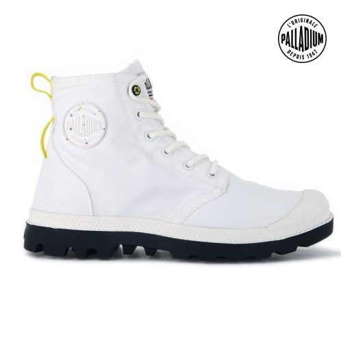 Palladium Pampa Recycle αδιαβροχα+ 2 Boots γυναικεια ασπρα | DOZX03658