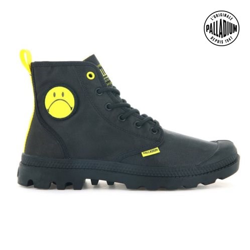 Palladium Pampa Smiley Change Boots γυναικεια μαυρα | AJYE97218