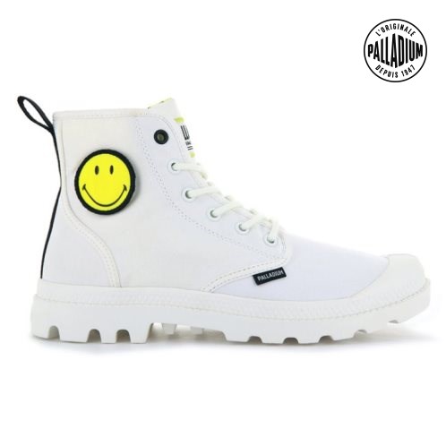 Palladium Pampa Smiley Change Boots γυναικεια ασπρα | KHIJ75461