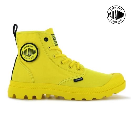 Palladium Pampa Smiley Change Boots γυναικεια κίτρινα | OQNR81637