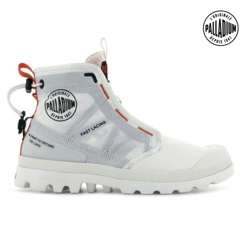 Palladium Pampa Travel Lite Boots γυναικεια ασπρα | VXAQ49701